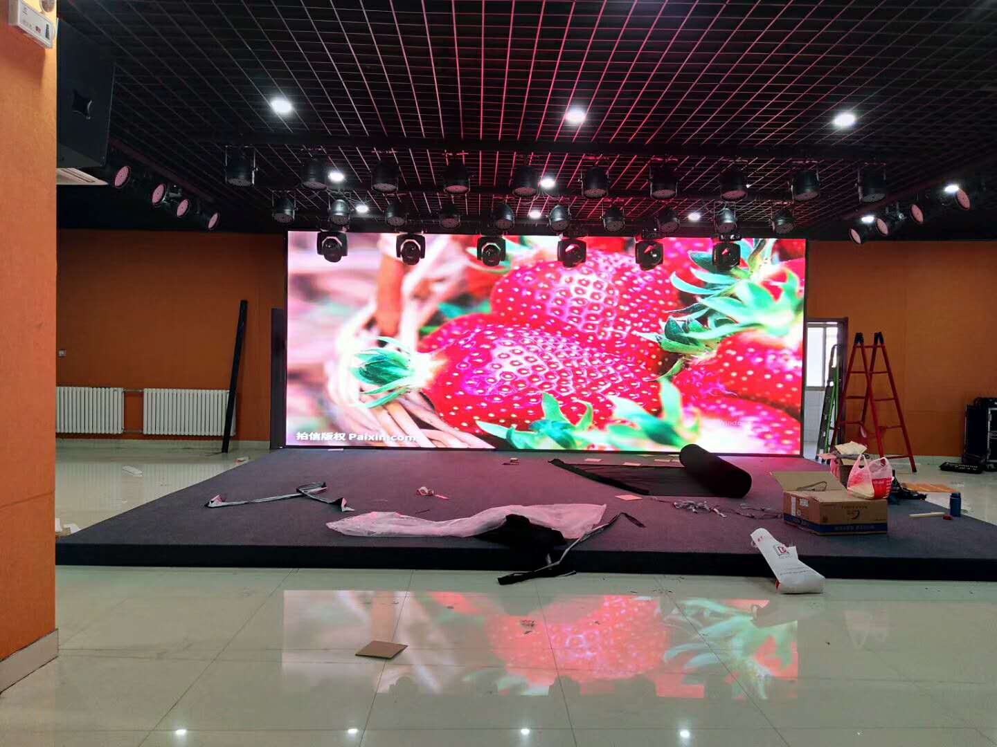 山东文化馆 室内P3全彩LED电子显示屏案例