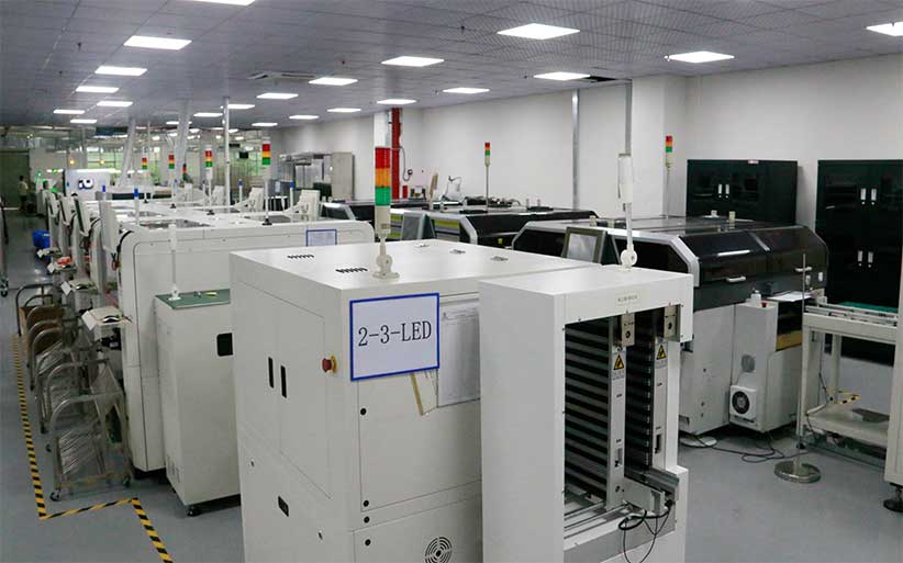 LED电子全彩显示屏生产车间实景